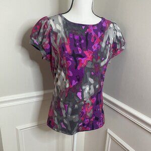 Vintage Multi Color Blouse size Medium Worthington